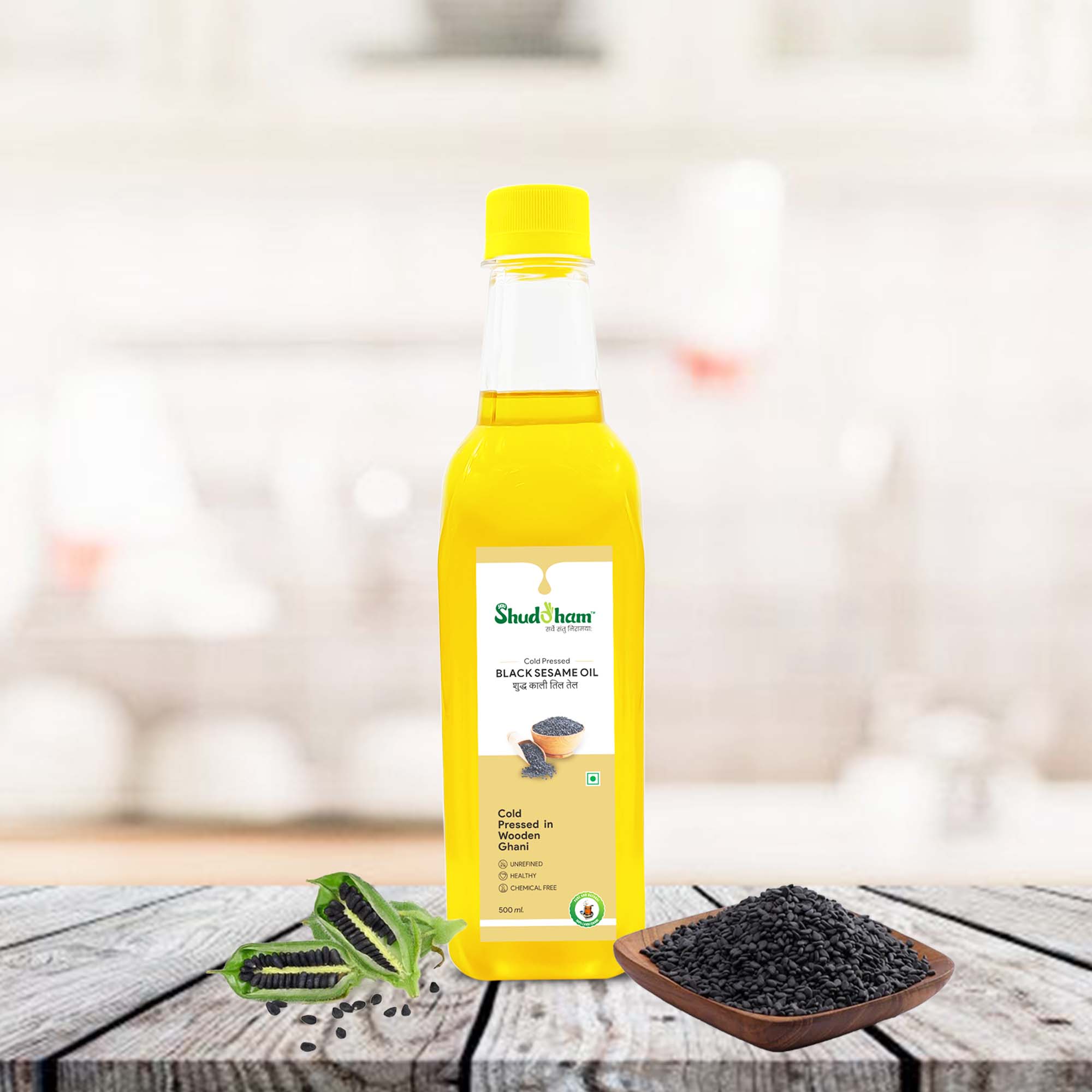 Cold Pressed Black Sesame Oil 500ML