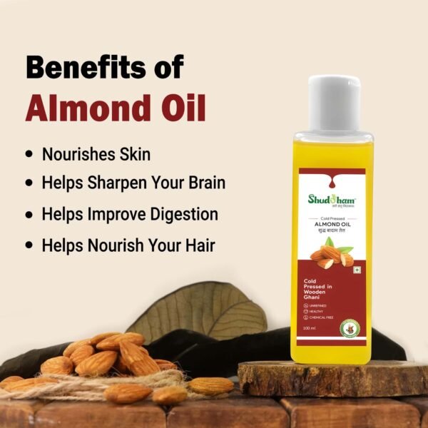 Wood Pressed Almond Oil (200 ML) - Image 3