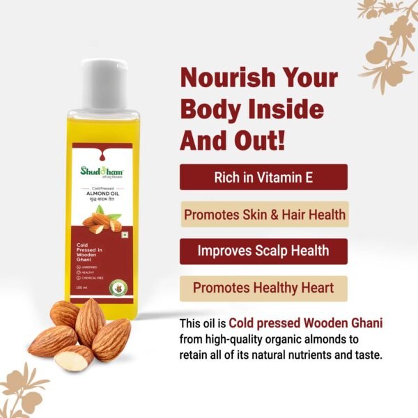 Wood Pressed Almond Oil (200 ML) - Image 2