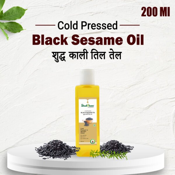 Wood Pressed Black Sesame Oil (200 ML) - Image 4