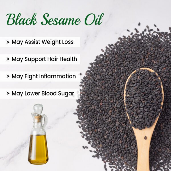 Wood Pressed Black Sesame Oil (500 ML) - Image 4