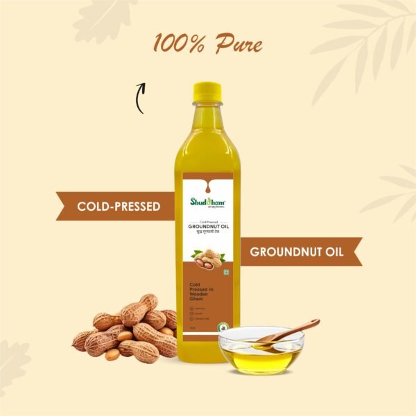 Wood Pressed Groundnut Oil (1L) - Image 3