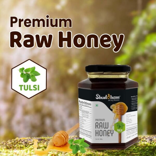 Natural Organic Tulsi Honey (500 Gm) - Image 3