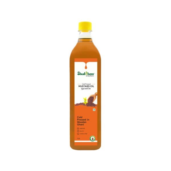 Wood Pressed Mustard Oil (1L) - Image 5